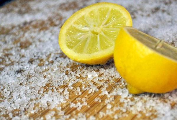 Lemon and salt
