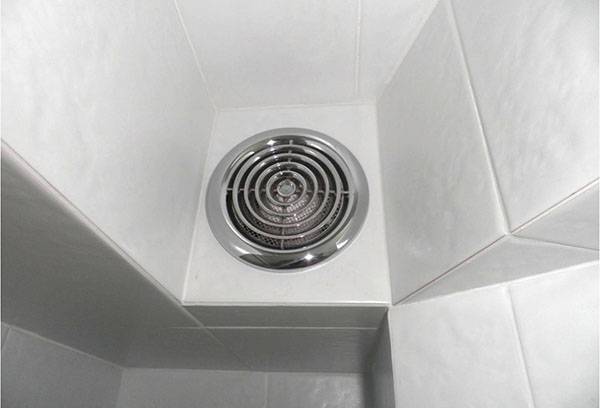 Ventilator voor de badkamer