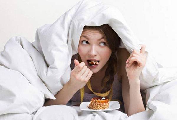 Lack of nutrition during sleep deprivation