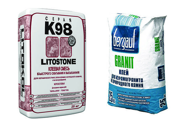 Two types of glue for artificial stone