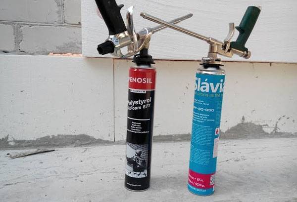 Two types of foam adhesive
