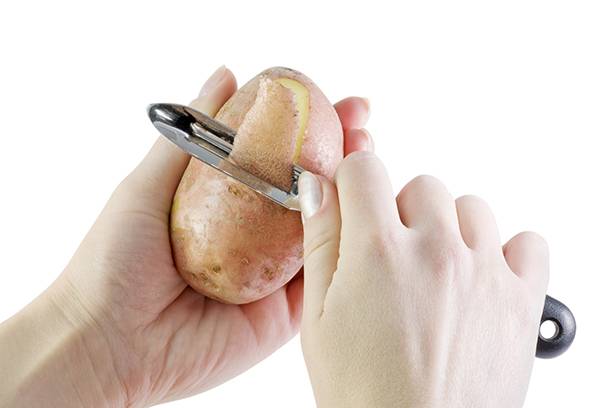 Skala potatisskalning