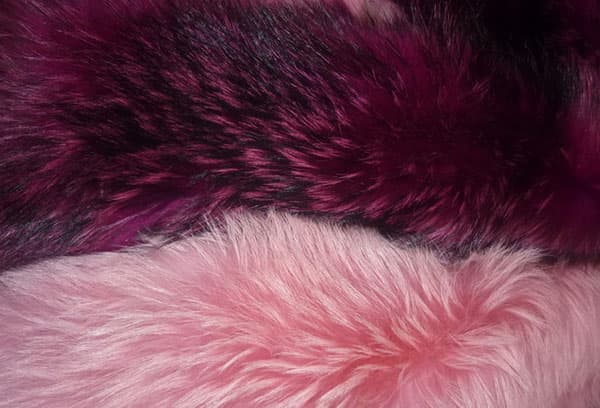Dyed fur