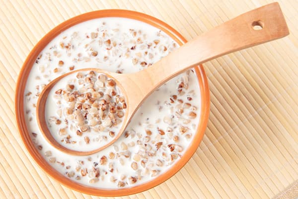 Buckwheat porridge in milk