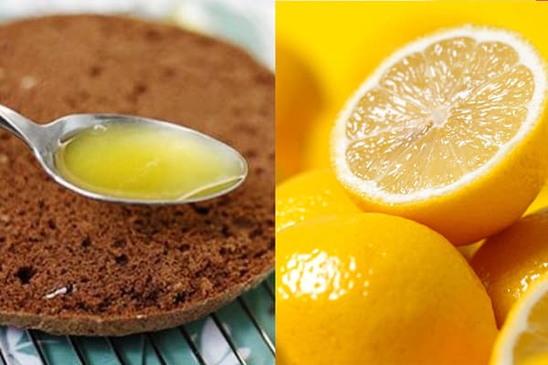 Sitronsirup for bløtlegging av kaker