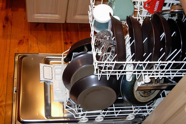 Dishes in the dishwasher