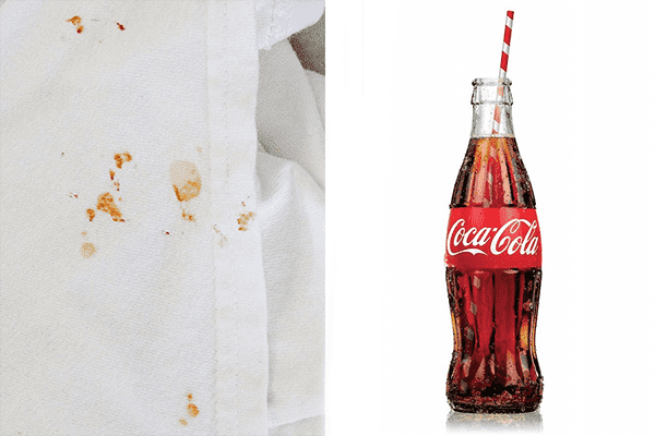 Cola stains on clothes