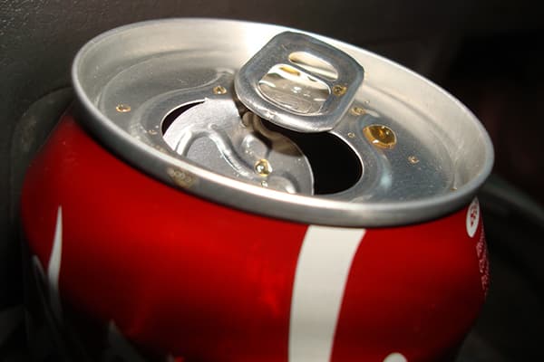 Open can of coke