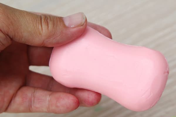 Solid soap with glycerin