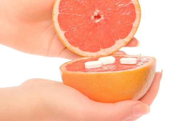 Grapefruit și pastile