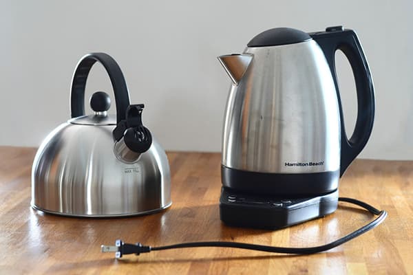 Conventional and electric kettles