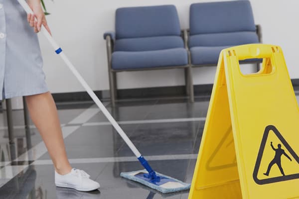 Mopping in a public institution