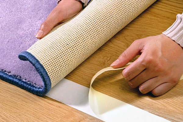 Masking tape anti-slip carpet