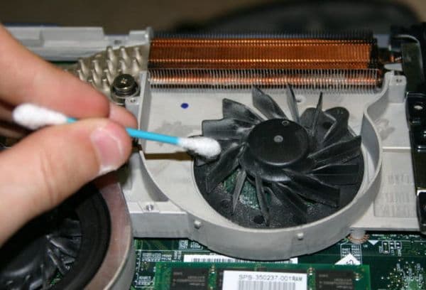 lubricación del ventilador de la computadora