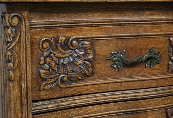 Handles on an antique cabinet