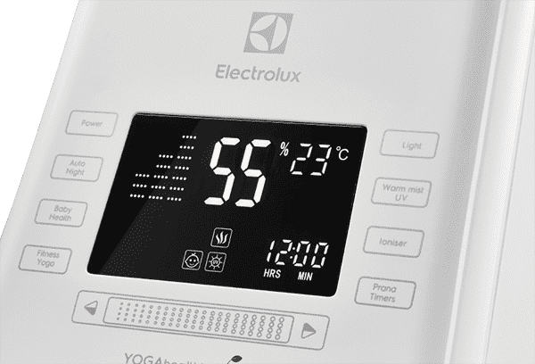 Electrolux Suite ultrahangos párásító kijelző