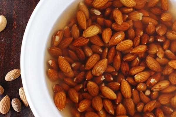 Water-soaked Almonds