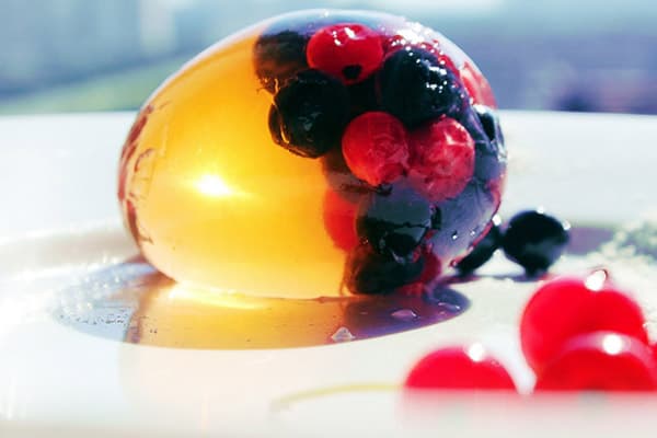 Gelatin Egg with Berries