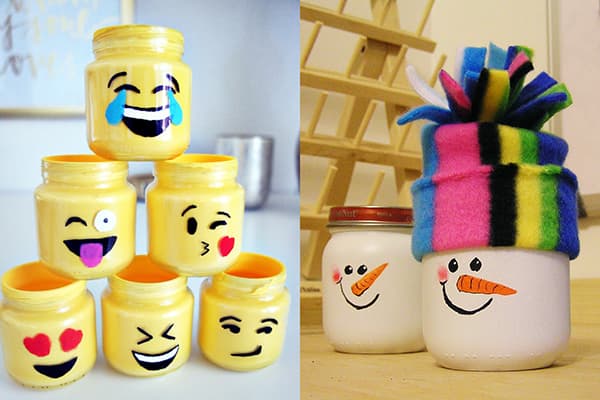 Toys from jars from baby food