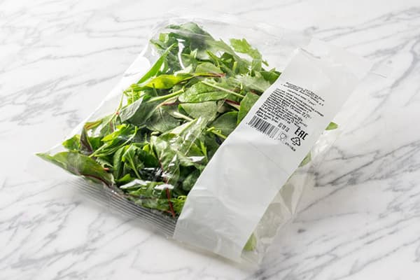 Emballage de salade