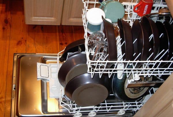 edények a mosogatógépben