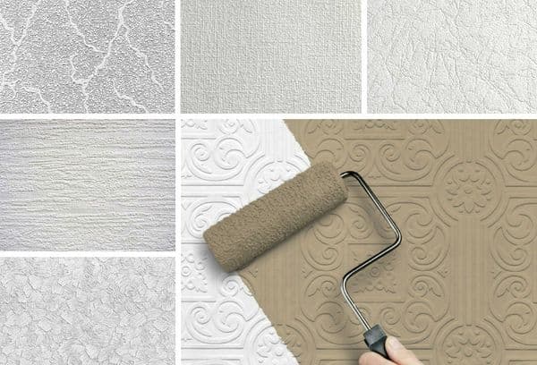Painting non-woven wallpaper