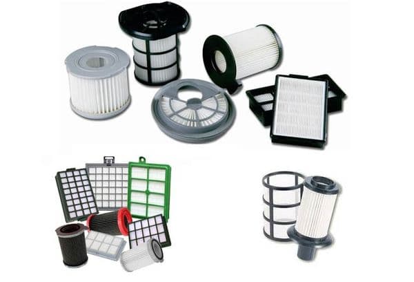 Uma variedade de filtros para aspiradores
