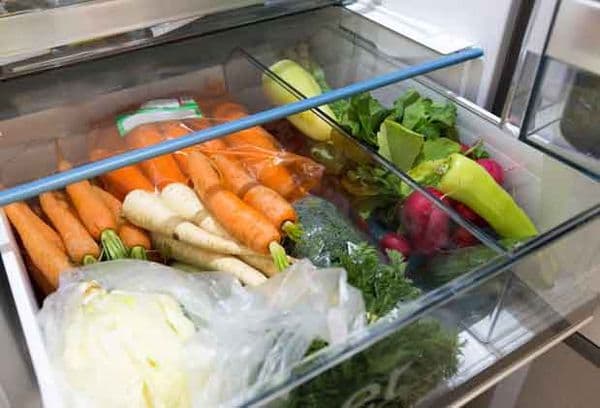 Legumes na geladeira