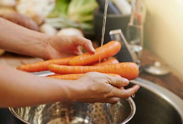 Rinçage aux carottes