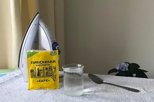 Axit citric để làm sạch sắt