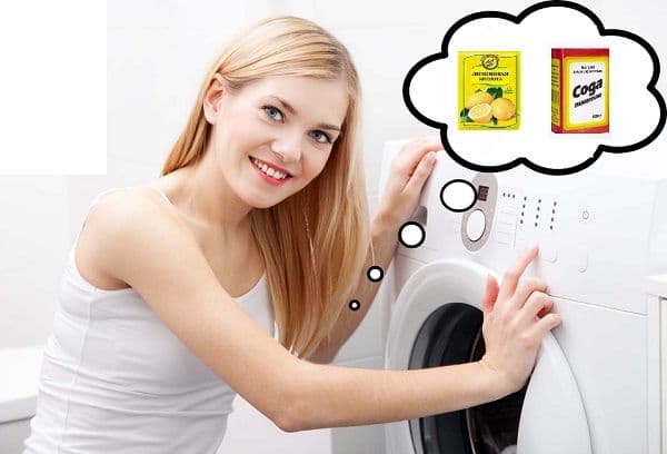 Сода и лимонена киселина за почистващи машини