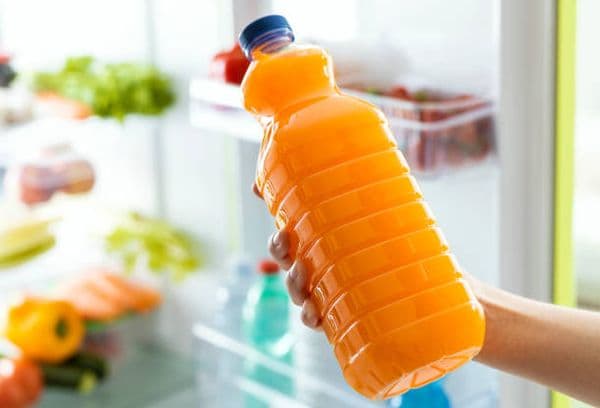 Juice in the fridge