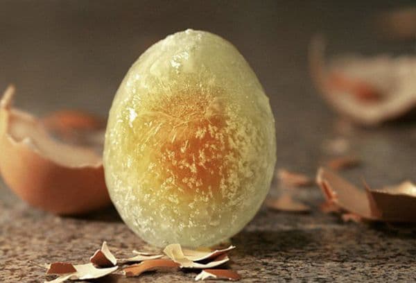 Ganzes gefrorenes Ei