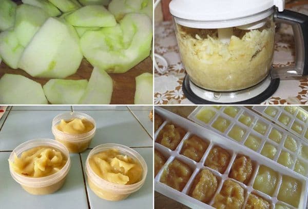 Congelar compota de maçã