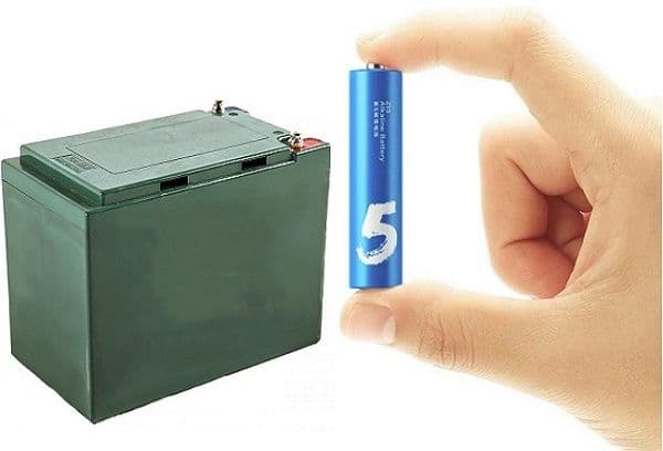 Batteri og batteri