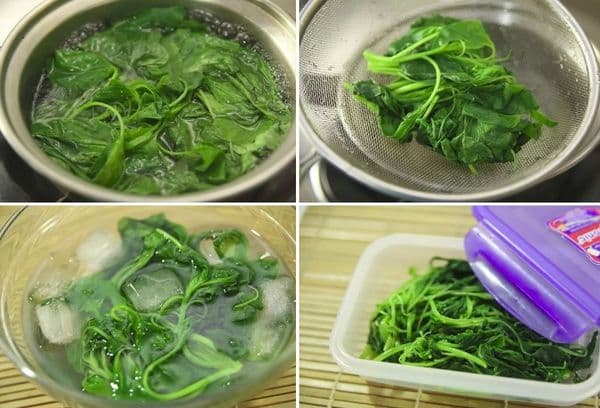 Spinach Blanching