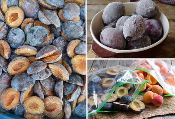 Options for freezing plums