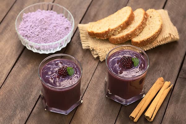 Raw Corn Purple Dessert