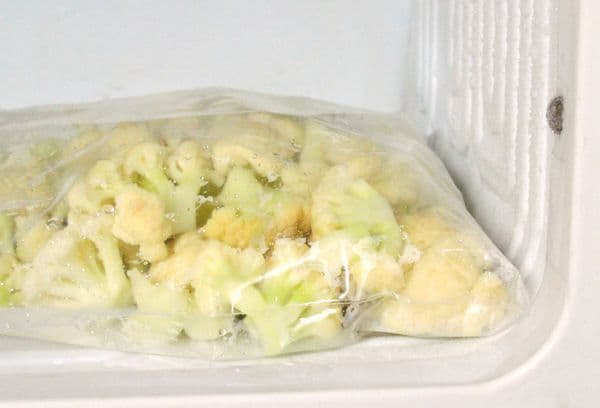 Cabbage in the freezer