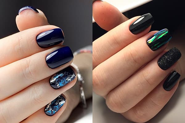 Nail Design with Foil