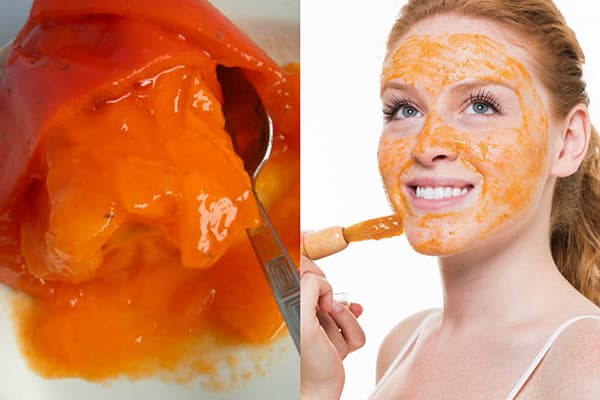 Persimmon mask for face