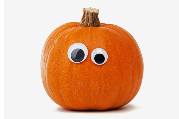 Pumpkin with eyes