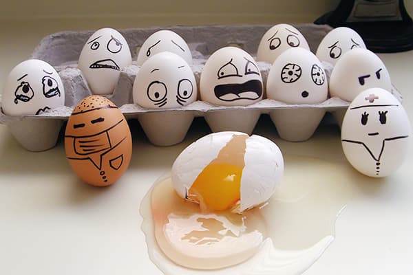 Trứng vỡ