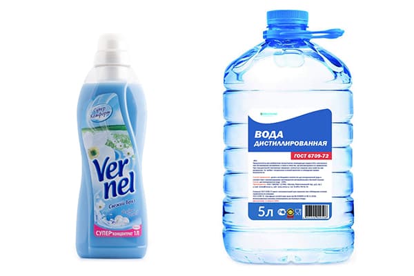 Rinser Vernel and distilled water